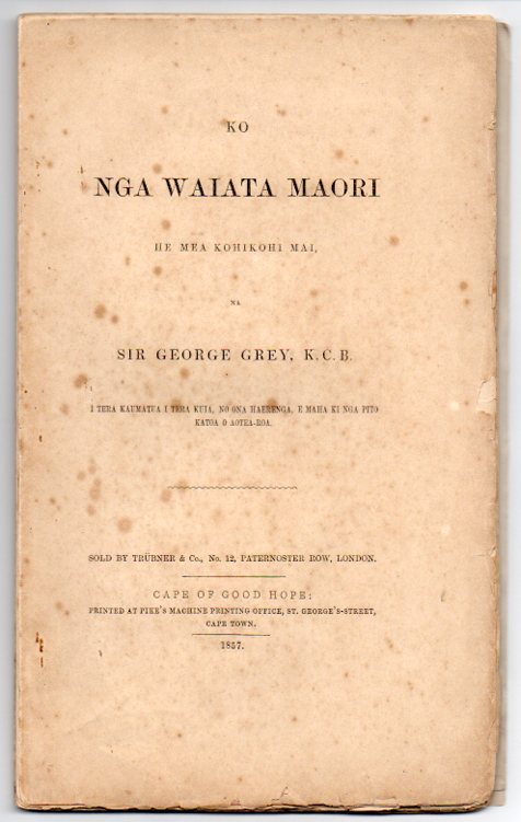 Ko Nga Waiata Maori He Mea Kohikohi Mai 6180