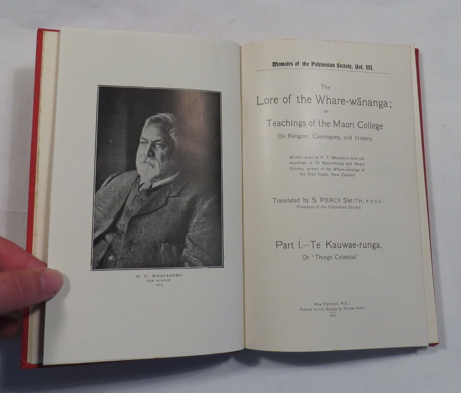 The Lore of the Whare-wananga; or Teachings of the Maori College on ...