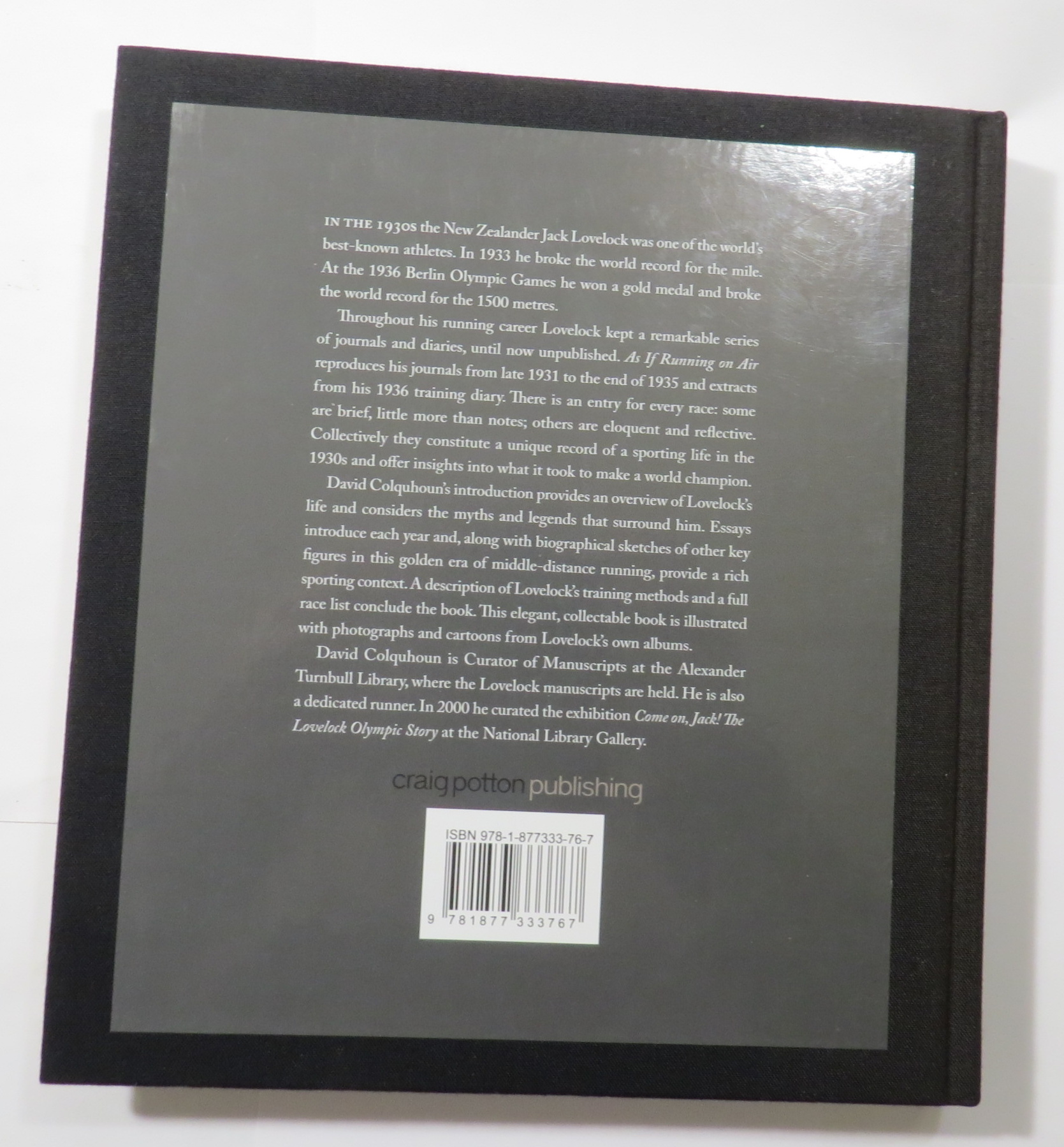 As If Running on Air : The Journals of Jack Lovelock