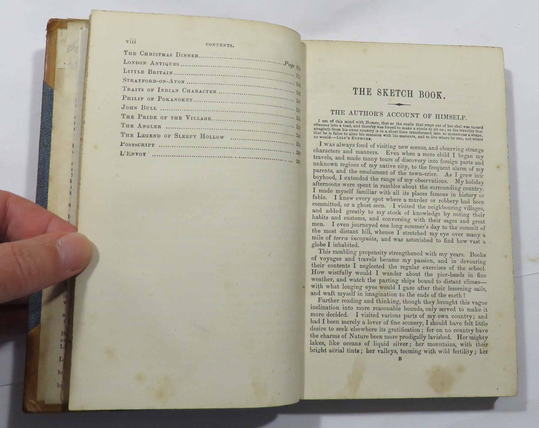 The Sketch Book : Comprising Rip Van Winkle, Rural Life in England, The Widow and Her Son, Christmas Day, London Antiques; Stratford-on-Avon, The Pride of the Village, The Legend of Sleepy Hollow etc. etc. etc.