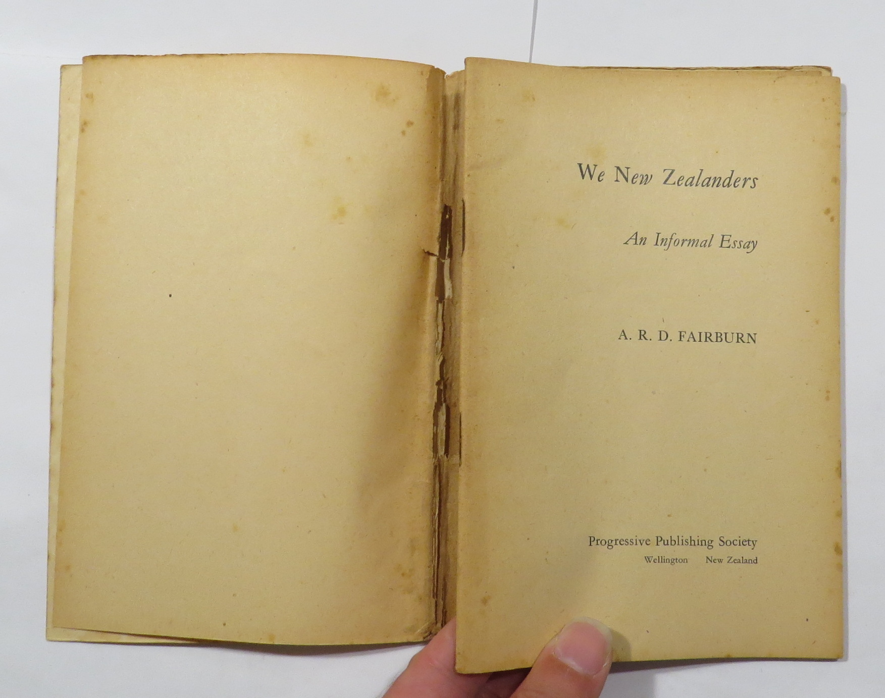 We New Zealanders - An Informal Essay