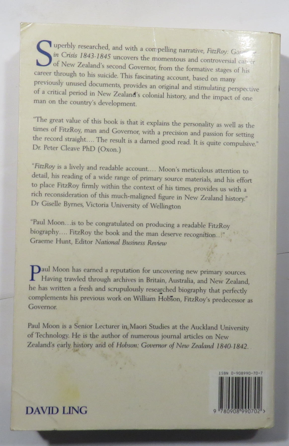 Fitzroy : Governor in Crisis 1843-1845