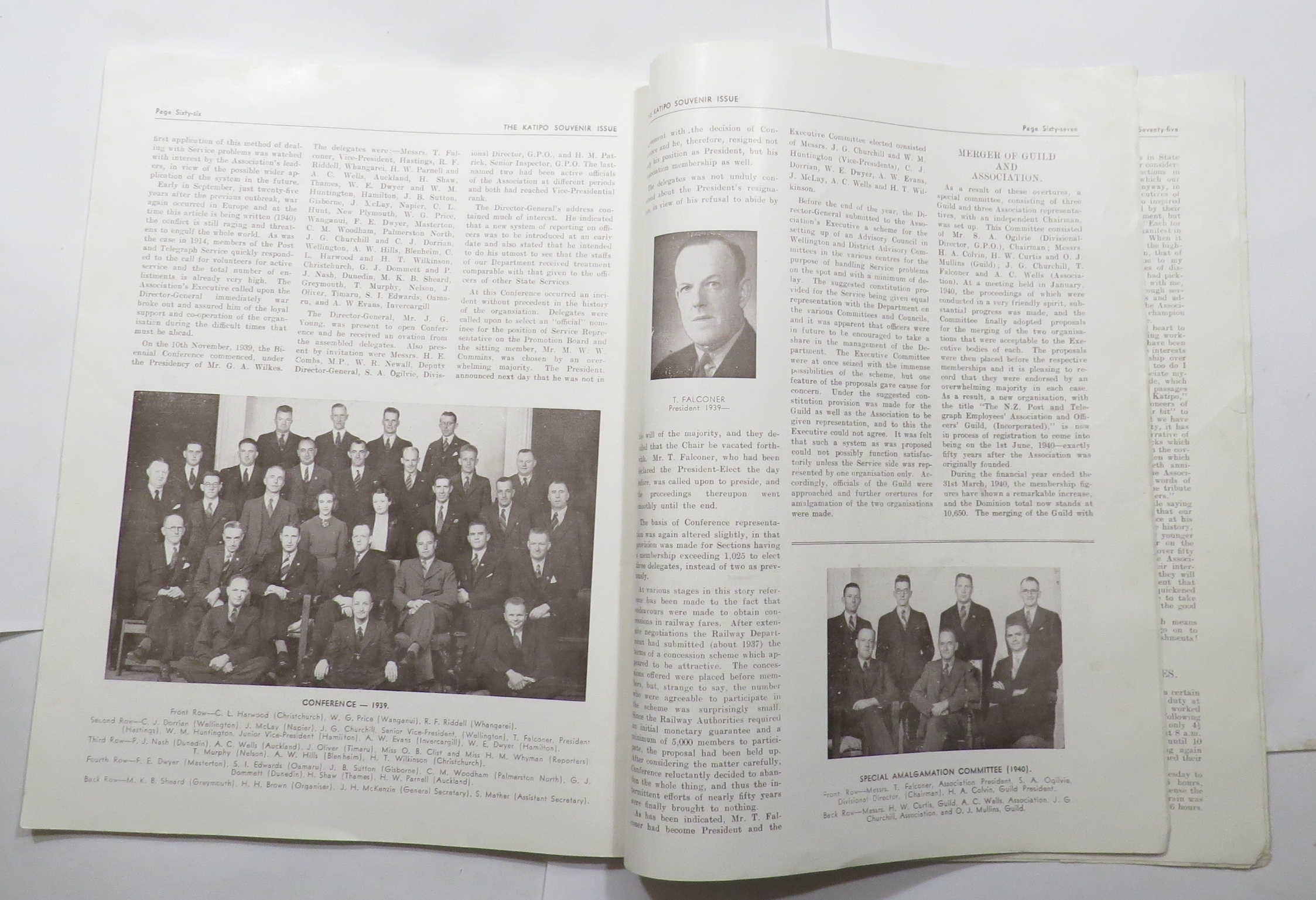 Souvenir Issue of the Katipo : 1890 1940 : Commemorating the Jubilee of the N.Z. Post and Telegraph Employees' Association