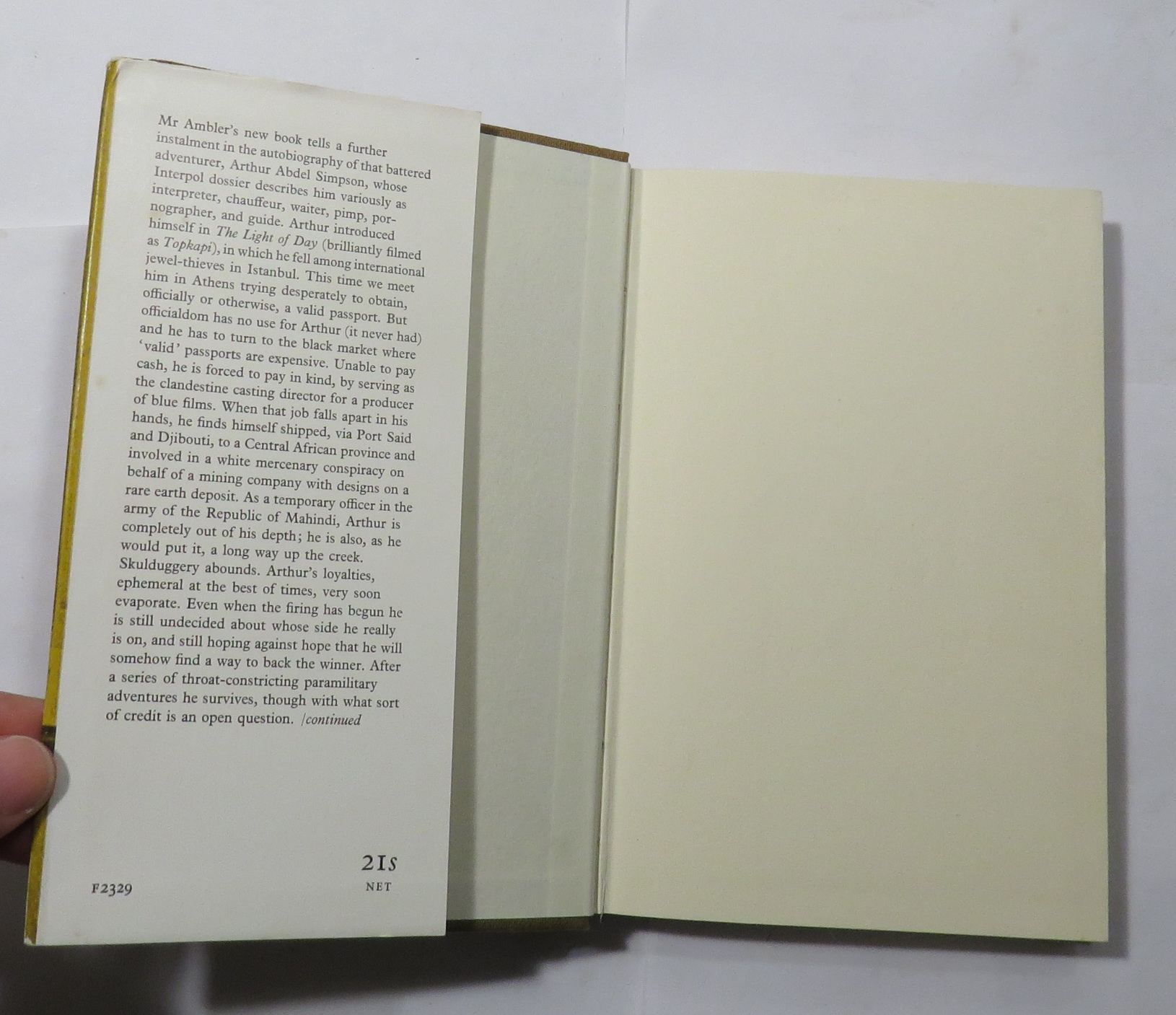 Dirty Story : A Further Account of the Life and Adventures of Arthur Abdel Simpson