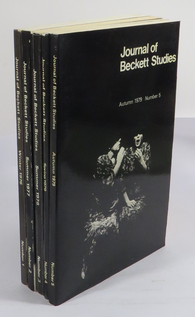 Journal of Beckett Studies [first five issues: [#1] Winter 1976; #2 Summer 1977; #3 Summer 1978; #4 Spring 1979; #5 Autumn 1979]