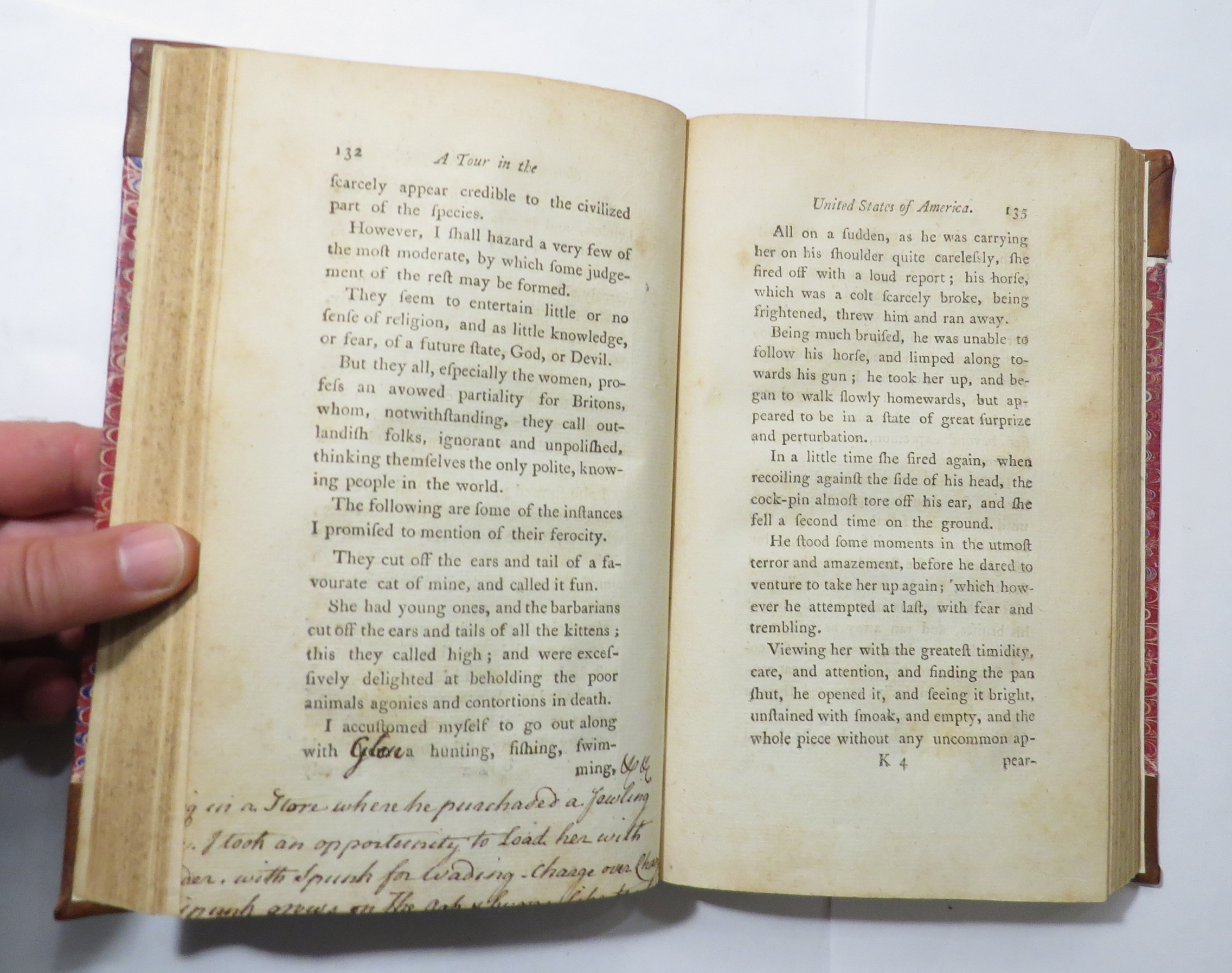 A Tour in the United States of America [2 volumes, lacking 1 leaf (Vol. I, pp.133-134)]