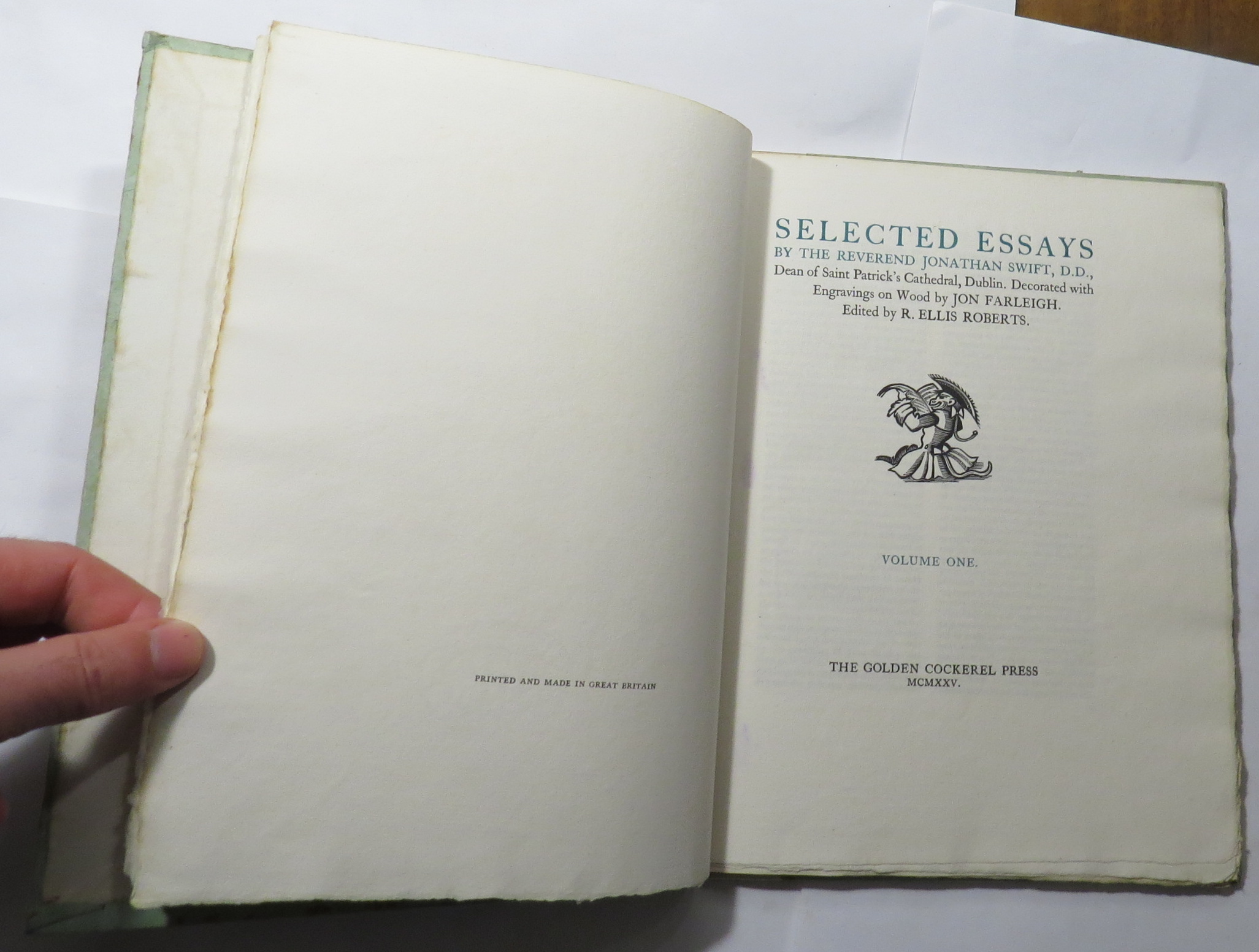 Selected Essays by the Reverend Jonathan Swift, D.D.