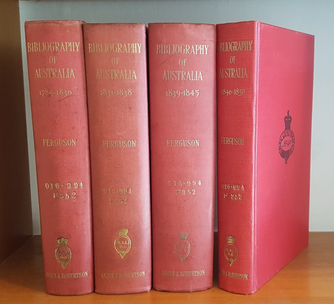 Bibliography of Australia 1784-1850 [4 volumes]